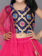 Girls Frill Design Lehenga Choli with Dupatta Set
