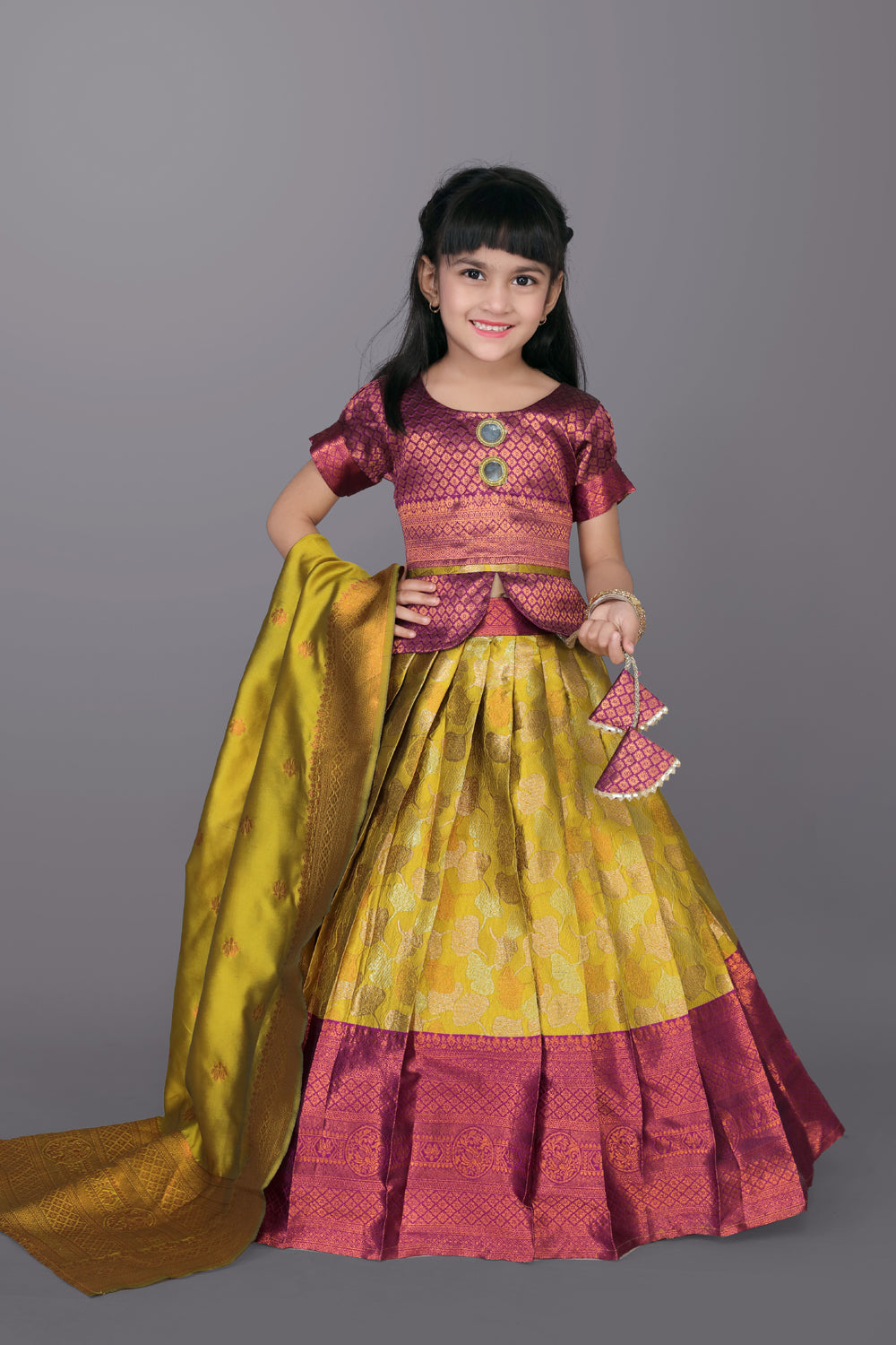 Girls High Quality Lehenga Choli with Dupatta – Festive Ethnic Wear