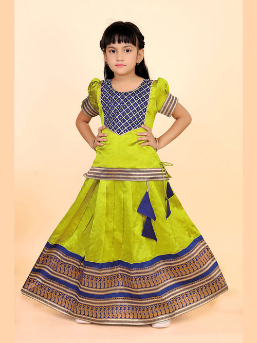 Baby girls printed lehenga choli set festive ethnic wear