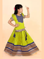 Baby Girls Printed Lehenga Choli Set – Festive Ethnic Wear