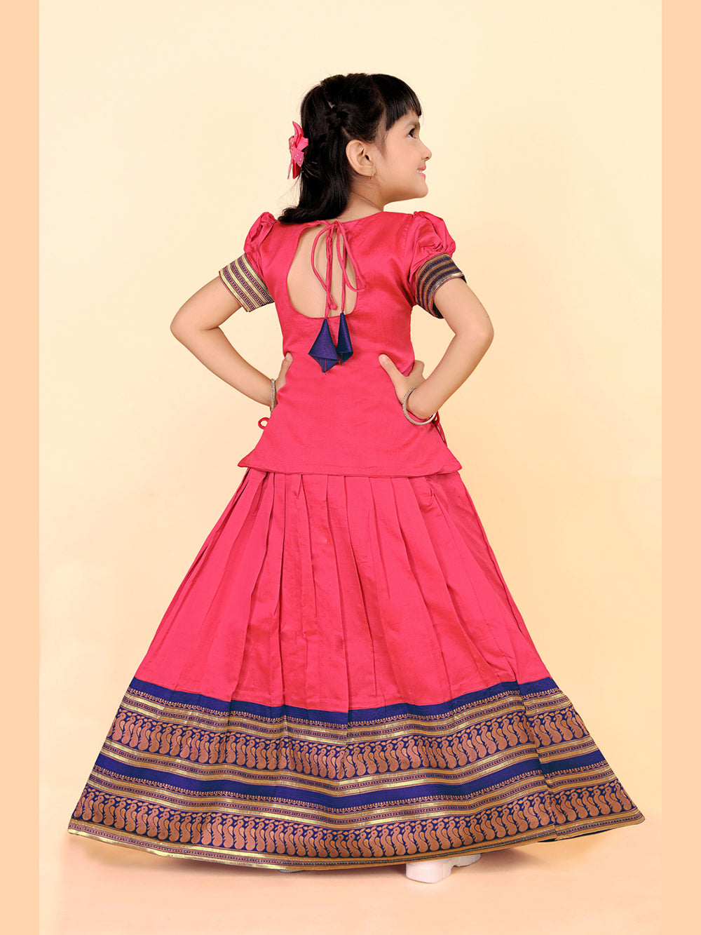 Baby Girls Printed Lehenga Choli Set – Festive Ethnic Wear