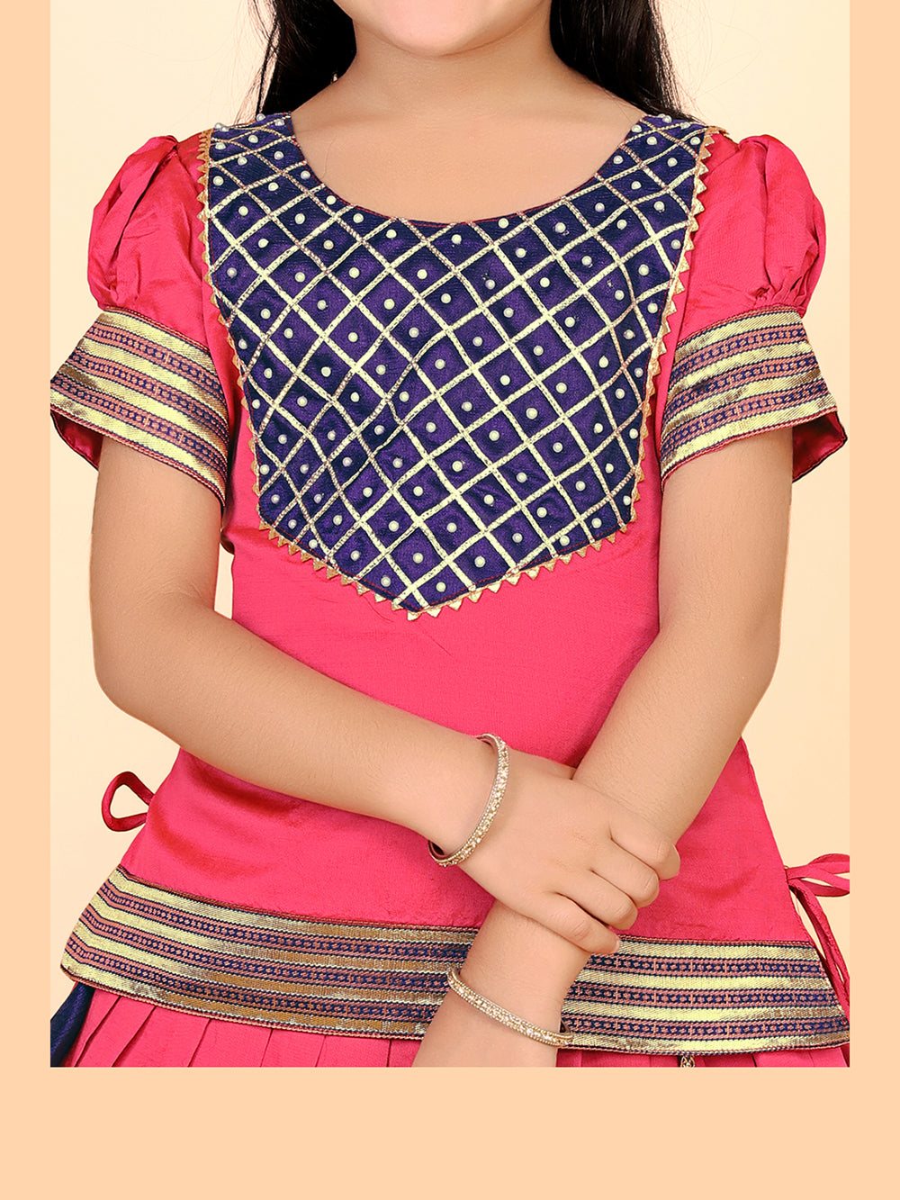 Baby Girls Printed Lehenga Choli Set – Festive Ethnic Wear
