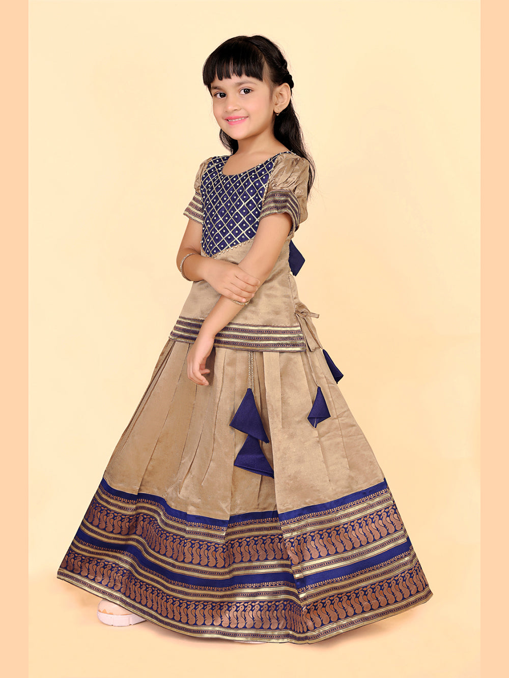 Baby Girls Printed Lehenga Choli Set – Festive Ethnic Wear