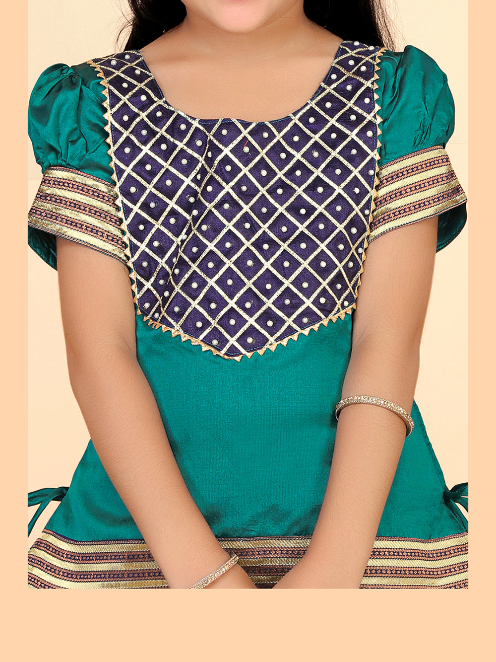 Baby Girls Printed Lehenga Choli Set – Festive Ethnic Wear