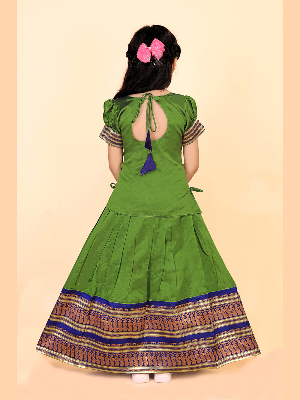 Baby Girls Printed Lehenga Choli Set – Festive Ethnic Wear