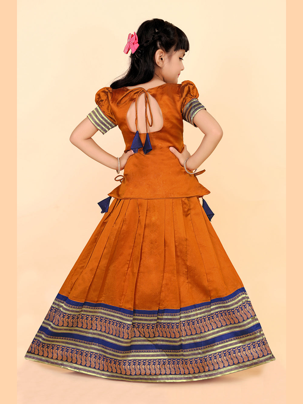 Baby Girls Printed Lehenga Choli Set – Festive Ethnic Wear