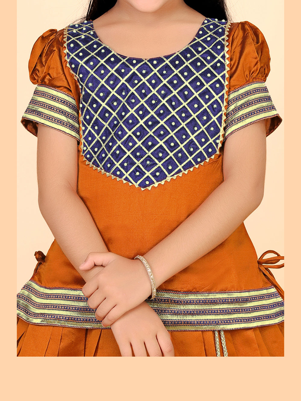 Baby Girls Printed Lehenga Choli Set – Festive Ethnic Wear