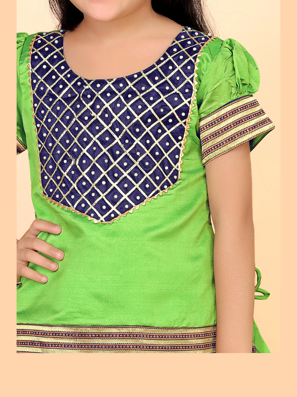 Baby Girls Printed Lehenga Choli Set – Festive Ethnic Wear