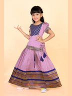 Baby Girls Printed Lehenga Choli Set – Festive Ethnic Wear