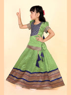 Baby Girls Printed Lehenga Choli Set – Festive Ethnic Wear