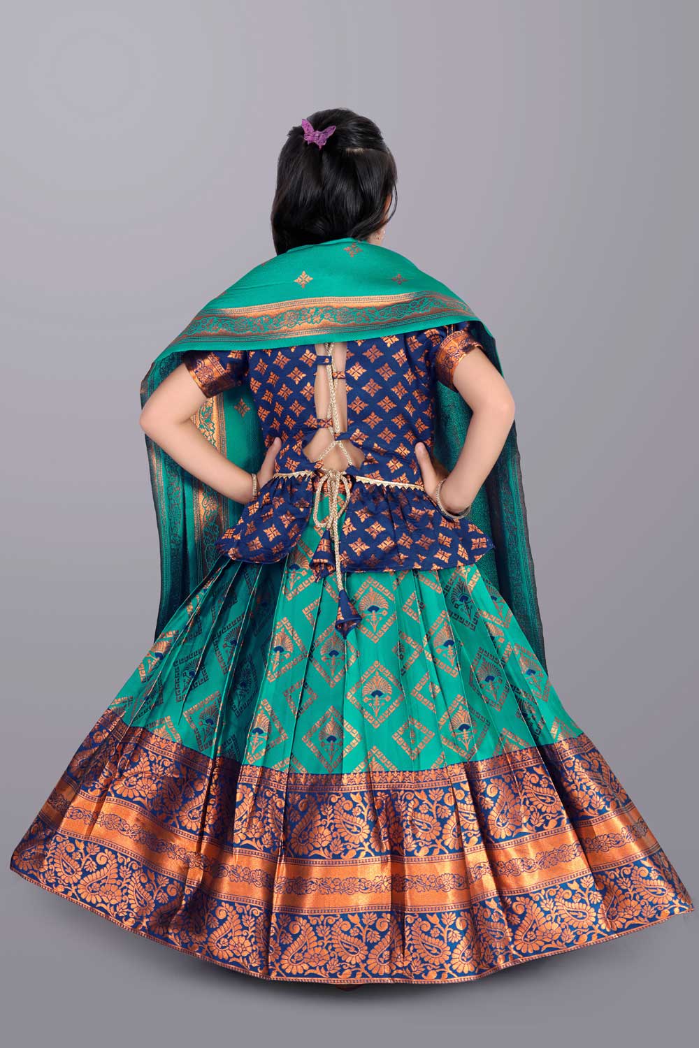 Girls Printed Lehenga Choli with Dupatta – Festive Ethnic Wear