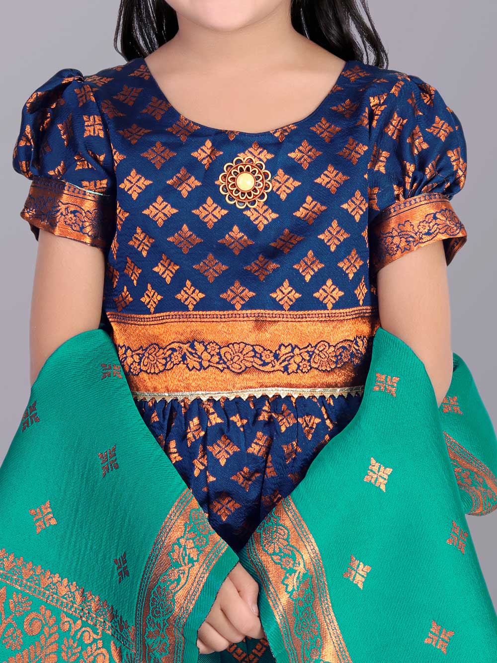 Girls Printed Lehenga Choli with Dupatta – Festive Ethnic Wear
