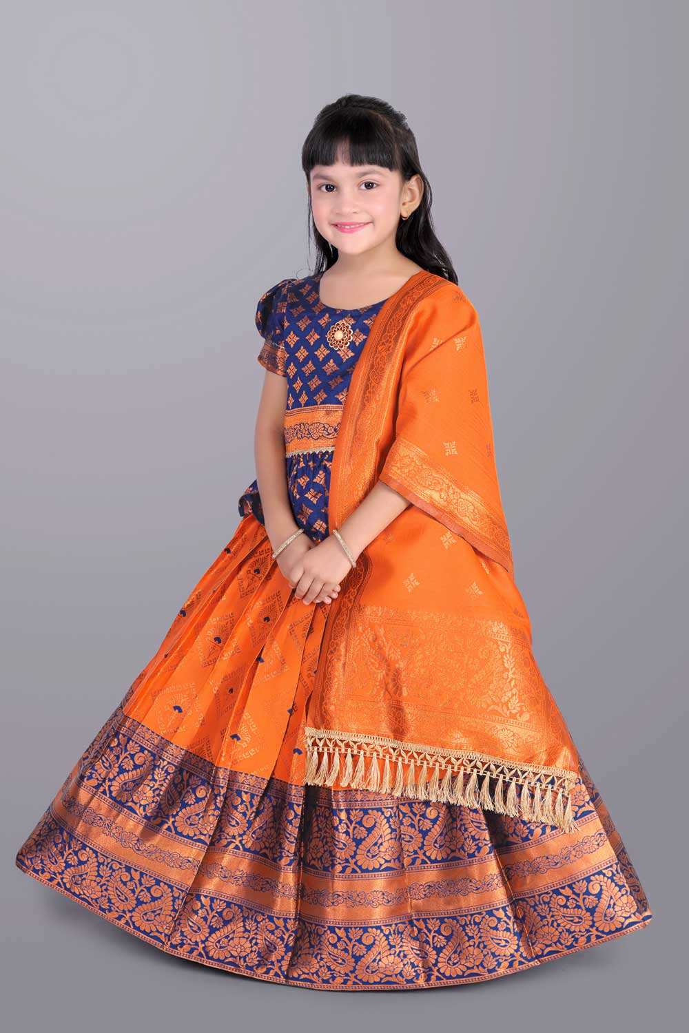 Girls Printed Lehenga Choli with Dupatta – Festive Ethnic Wear