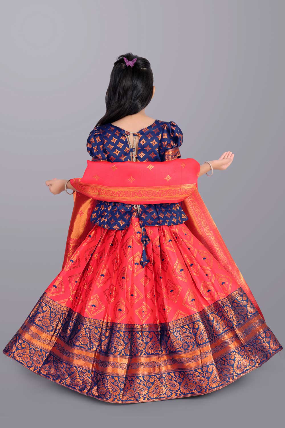 Girls Printed Lehenga Choli with Dupatta – Festive Ethnic Wear