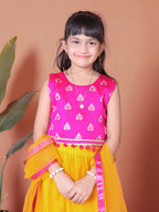 Girls Lehenga Choli Floral Kids Wedding Party Ethnic Dress Festive Wear