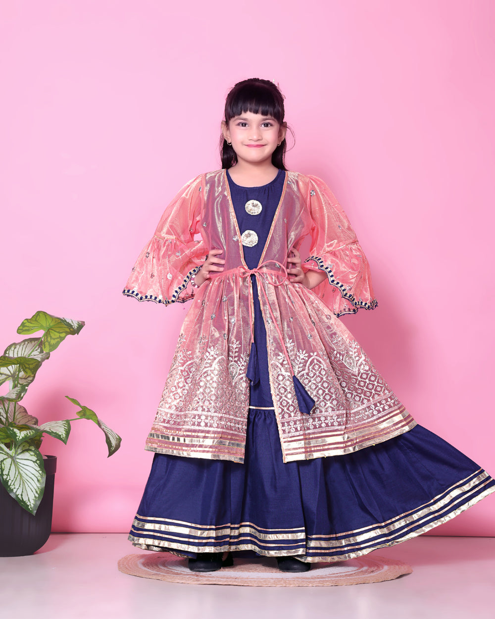 Baby Girls Lehenga Choli Ethnic Wear, Embellished Lehenga Choli