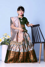 Girls Best Quality Jacquard Lehenga Choli with Dupatta – Festive Ethnic Wear