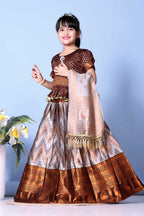 Girls Best Quality Jacquard Lehenga Choli with Dupatta – Festive Ethnic Wear