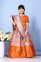 Girls Best Quality Jacquard Lehenga Choli with Dupatta – Festive Ethnic Wear