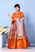 Girls Best Quality Jacquard Lehenga Choli with Dupatta – Festive Ethnic Wear