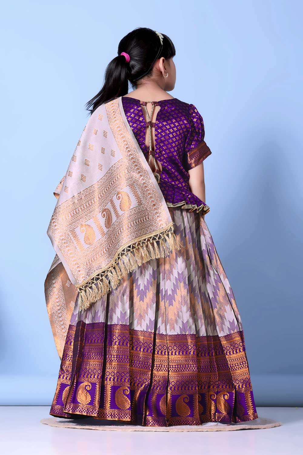 Girls Best Quality Jacquard Lehenga Choli with Dupatta – Festive Ethnic Wear