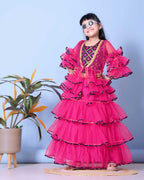 High Demand Lehenga & Crop Top with Jacket Set