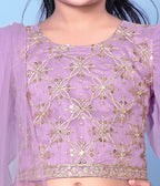 Girls Net Lehenga Choli Embroidered Party Wear Ethnic Dress Kids Wedding