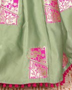 Girls Silk Lehenga Choli Set with Dupatta – Designer Festive Ethnic Wear for Kids Wedding, Party & Navratri Outfit