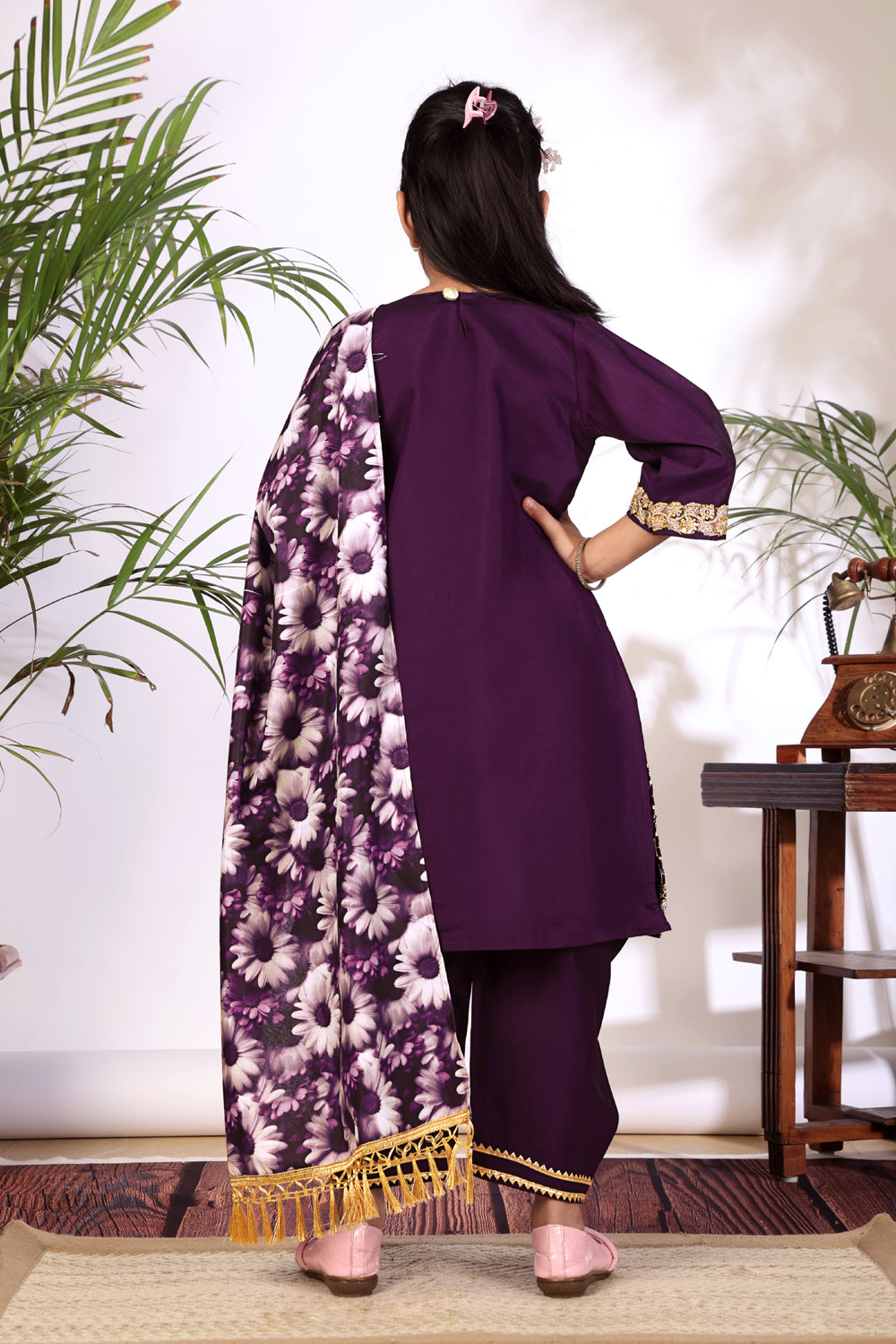 Girls Kurta Patiala Set with Dupatta – Designer Ethnic Wear for Kids Festive, Wedding & Party Outfit