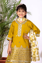 Girls Kurta Patiala Set with Dupatta – Designer Ethnic Wear for Kids Festive, Wedding & Party Outfit