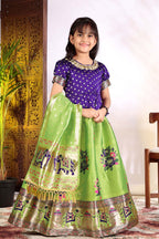 Girls Lehenga Choli Set with Banarasi Dupatta – Kids Festive Ethnic Wear | Wedding & Party Wear Dress