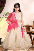 Girls Trendy Lehenga Choli Set with Net Dupatta – Kids Festive & Party Wear Ethnic Outfit