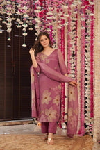 Women’s Floral Kurta Set with Dupatta | Ethnic Salwar Suit for Festive, Wedding & Party Wear