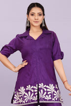 Women’s Premium Embroidered Co-Ord Set with Palazzo Pants | Ethnic Party Wear for Women