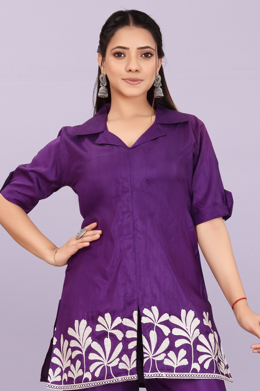 Women’s Premium Embroidered Co-Ord Set with Palazzo Pants | Ethnic Party Wear for Women