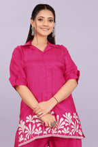 Women’s Premium Embroidered Co-Ord Set with Palazzo Pants | Ethnic Party Wear for Women