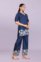 Women’s Premium Embroidered Co-Ord Set with Palazzo Pants | Ethnic Party Wear for Women