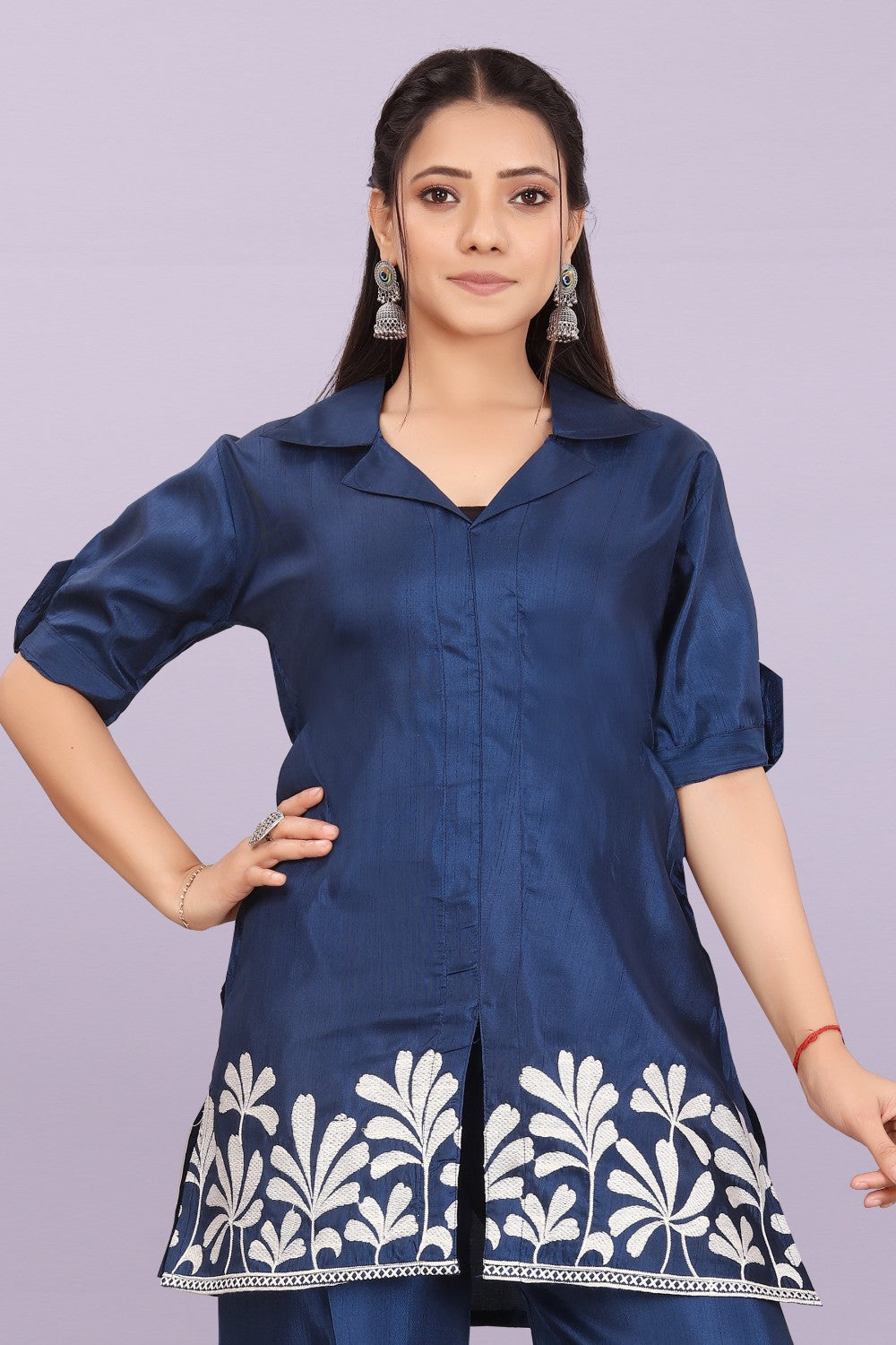 Women’s Premium Embroidered Co-Ord Set with Palazzo Pants | Ethnic Party Wear for Women
