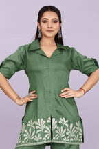 Women’s Premium Embroidered Co-Ord Set with Palazzo Pants | Ethnic Party Wear for Women