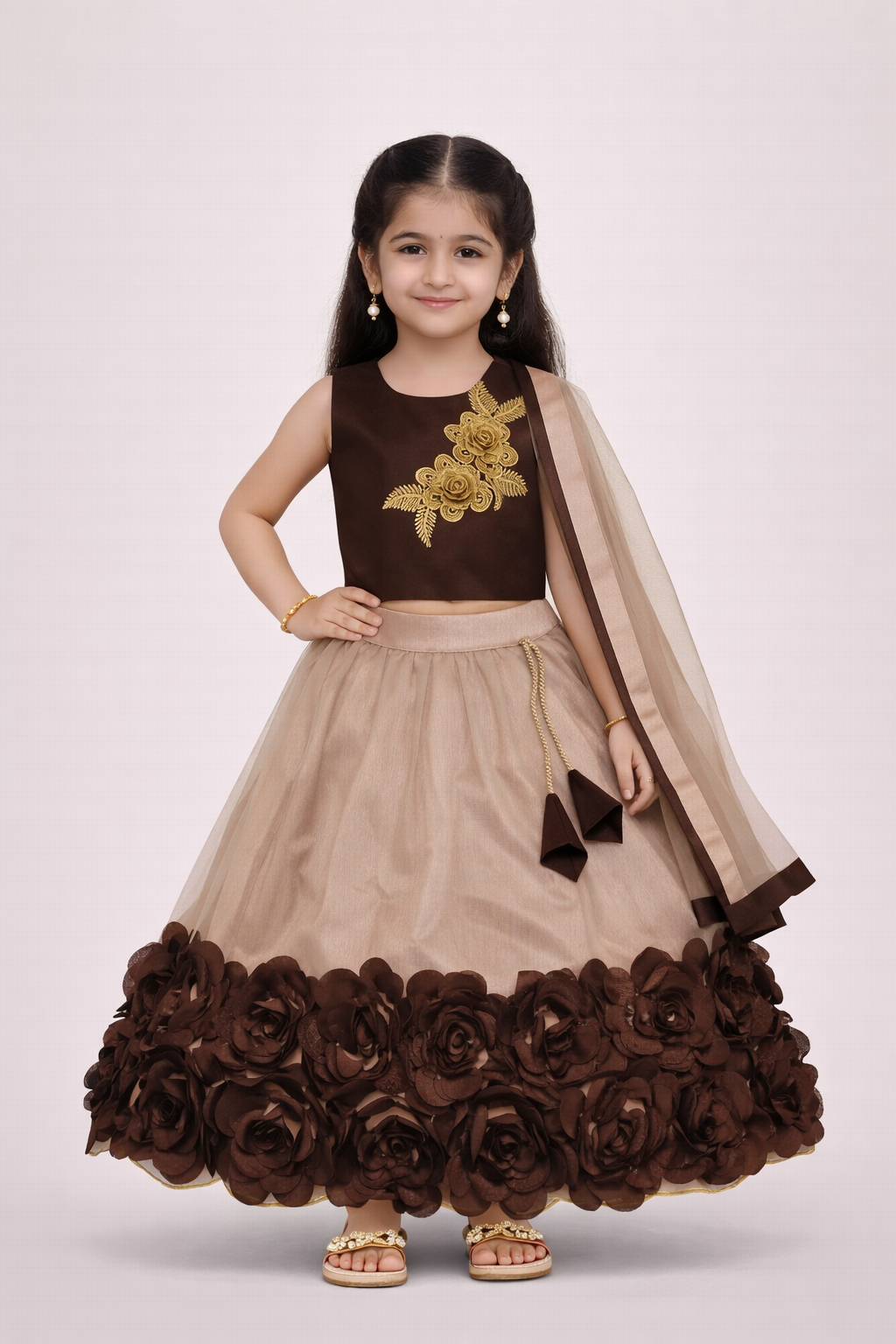 Embriodery Lehenga Choli and Dupatta Set
