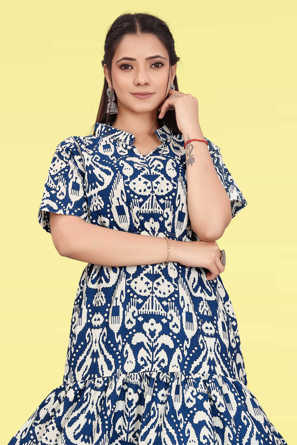 Women Printed Flared Maxi Dress | Stylish Casual & Party Wear Long Dress