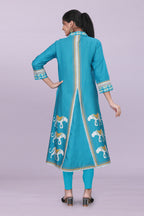 Designer Women’s Kurti Dress | Elegant A-Line Ethnic Wear with Elephant Print