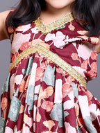 Girls Festive & Party Kurta and Skirt Set