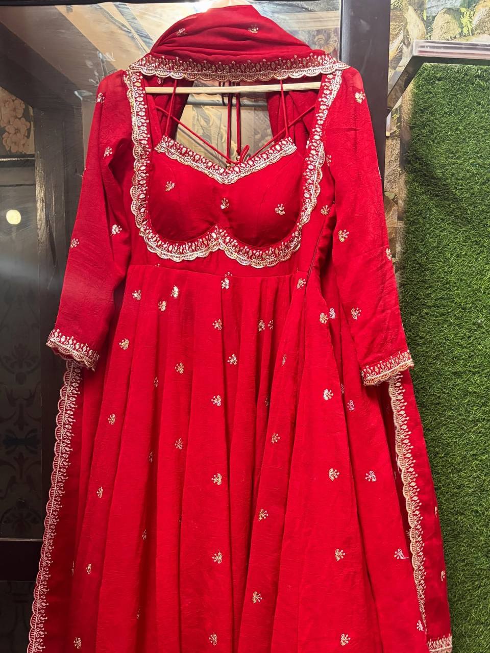 Embroidered Georgette Anarkali Suit with Dupatta – Party & Festive Wear