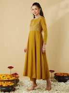 Mint Green Anarkali Suit Set for Women – Festive & Party Wear